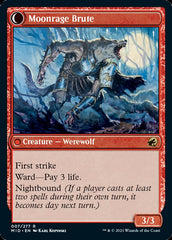 Brutal Cathar // Moonrage Brute [Innistrad: Midnight Hunt] | Lots Moore NSW