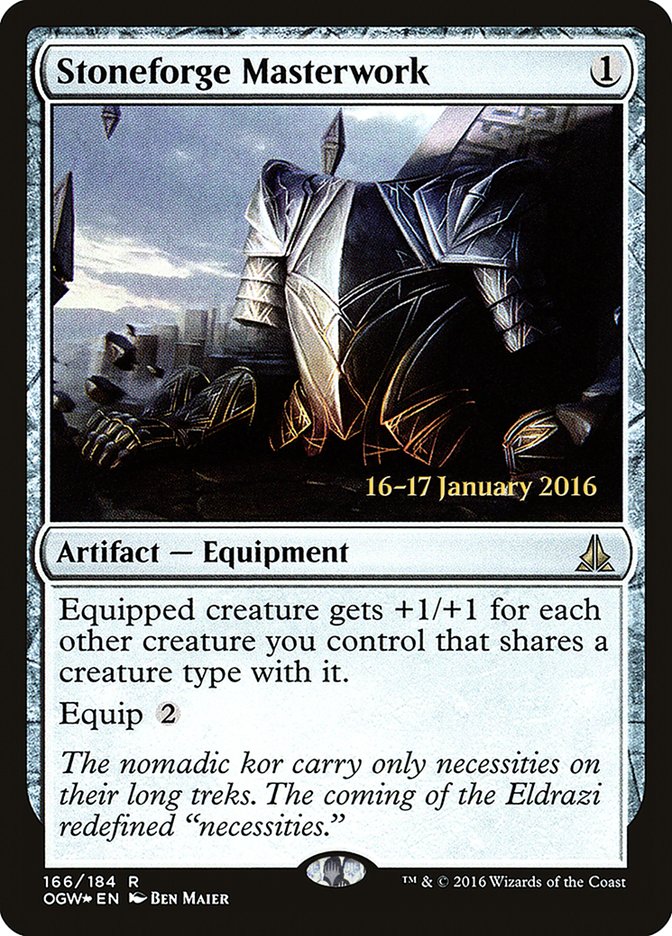 Stoneforge Masterwork [Oath of the Gatewatch Prerelease Promos] | Lots Moore NSW