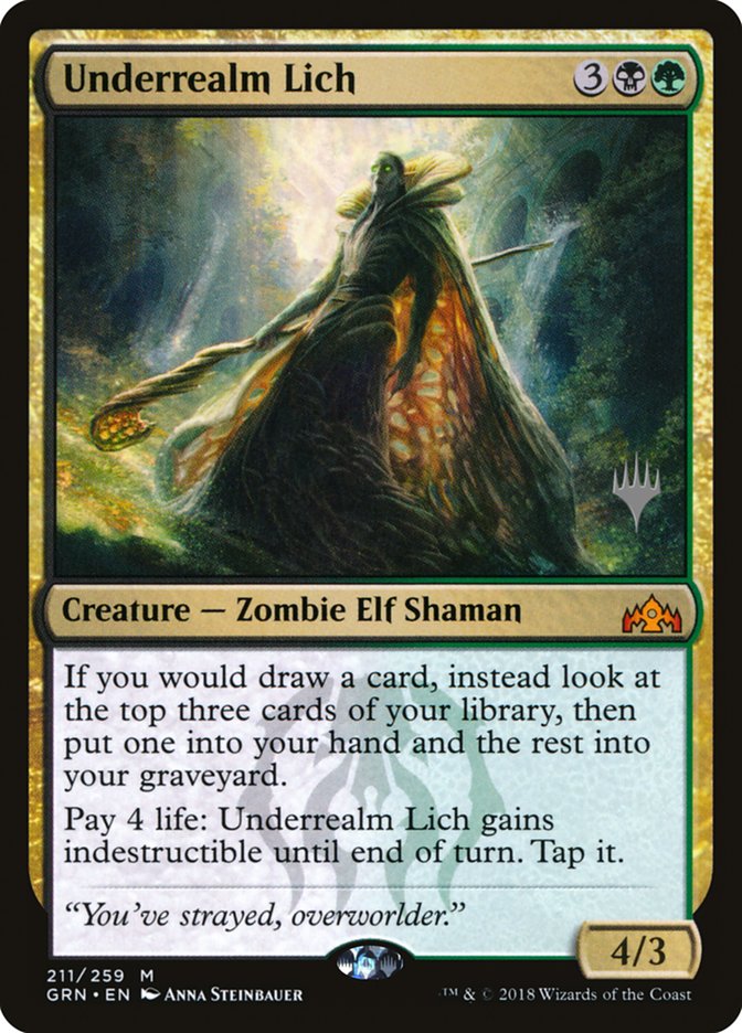 Underrealm Lich (Promo Pack) [Guilds of Ravnica Promos] | Lots Moore NSW