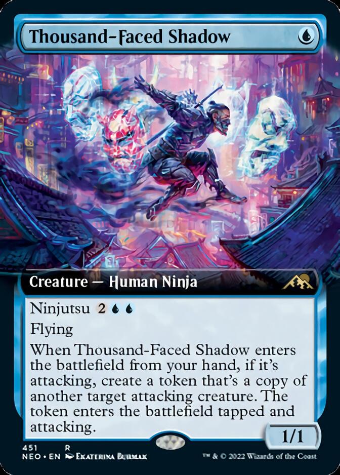 Thousand-Faced Shadow (Extended Art) [Kamigawa: Neon Dynasty] | Lots Moore NSW