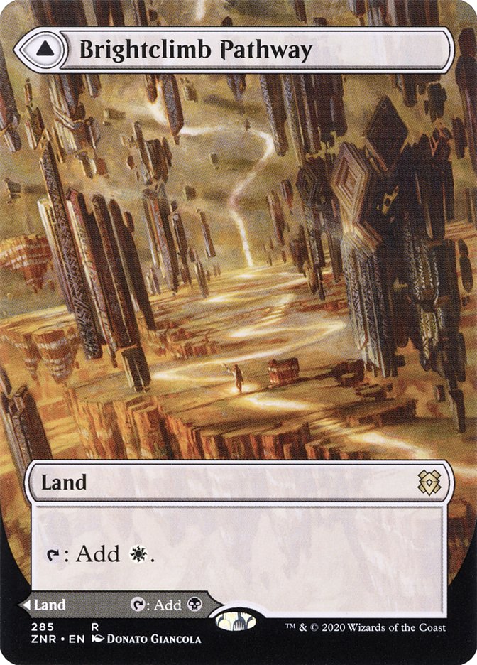 Brightclimb Pathway // Grimclimb Pathway (Borderless Alternate Art) [Zendikar Rising] | Lots Moore NSW