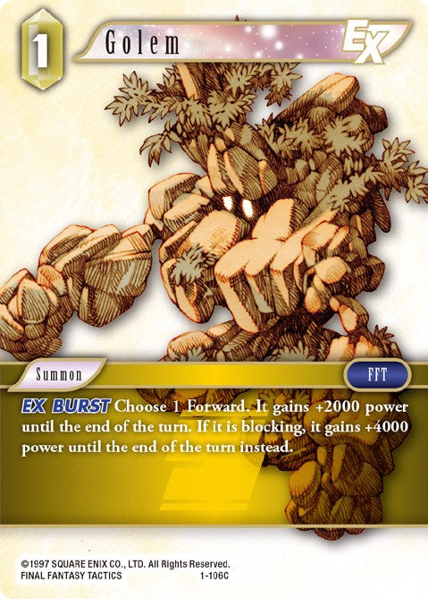 Golem EX [Opus I] | Lots Moore NSW