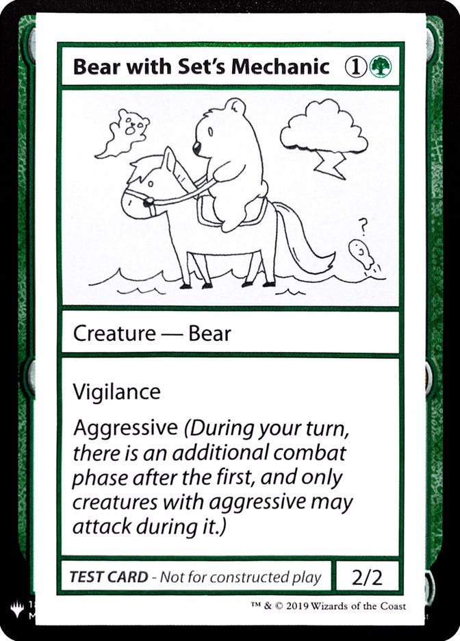 Bear with Set's Mechanic [Mystery Booster Playtest Cards] | Lots Moore NSW