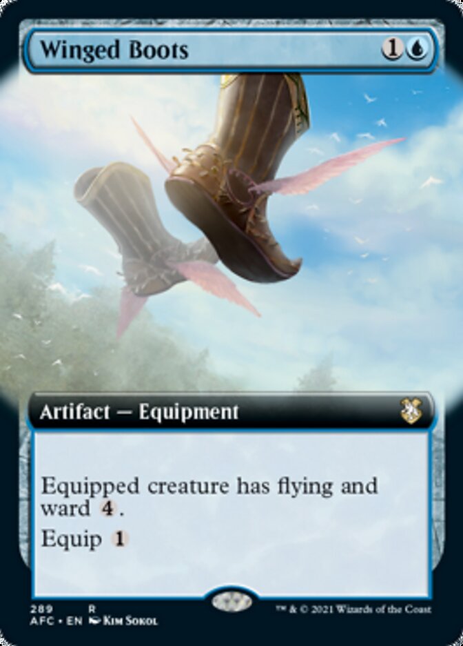 Winged Boots (Extended Art) [Dungeons & Dragons: Adventures in the Forgotten Realms Commander] | Lots Moore NSW