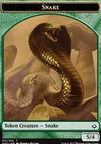 Snake // Warrior Double-Sided Token [Hour of Devastation Tokens] | Lots Moore NSW