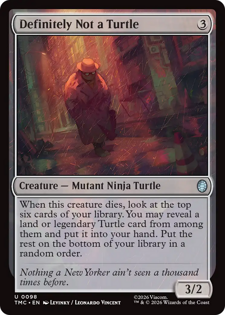 Definitely Not a Turtle [Teenage Mutant Ninja Turtles Commander] | Lots Moore NSW
