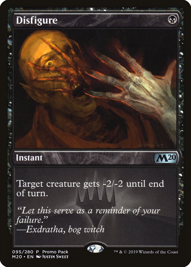 Disfigure (Promo Pack) [Core Set 2020 Promos] | Lots Moore NSW