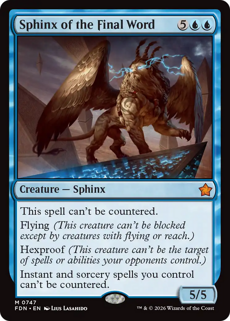 Sphinx of the Final Word (0747) [Foundations] | Lots Moore NSW