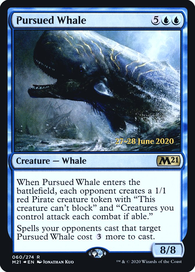 Pursued Whale [Core Set 2021 Prerelease Promos] | Lots Moore NSW