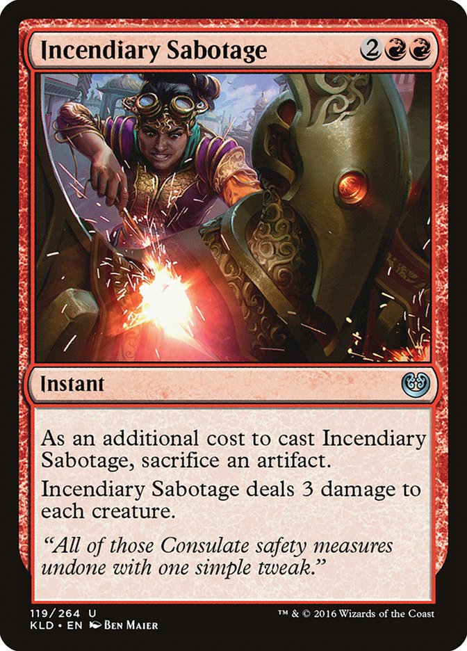Incendiary Sabotage [Kaladesh] | Lots Moore NSW