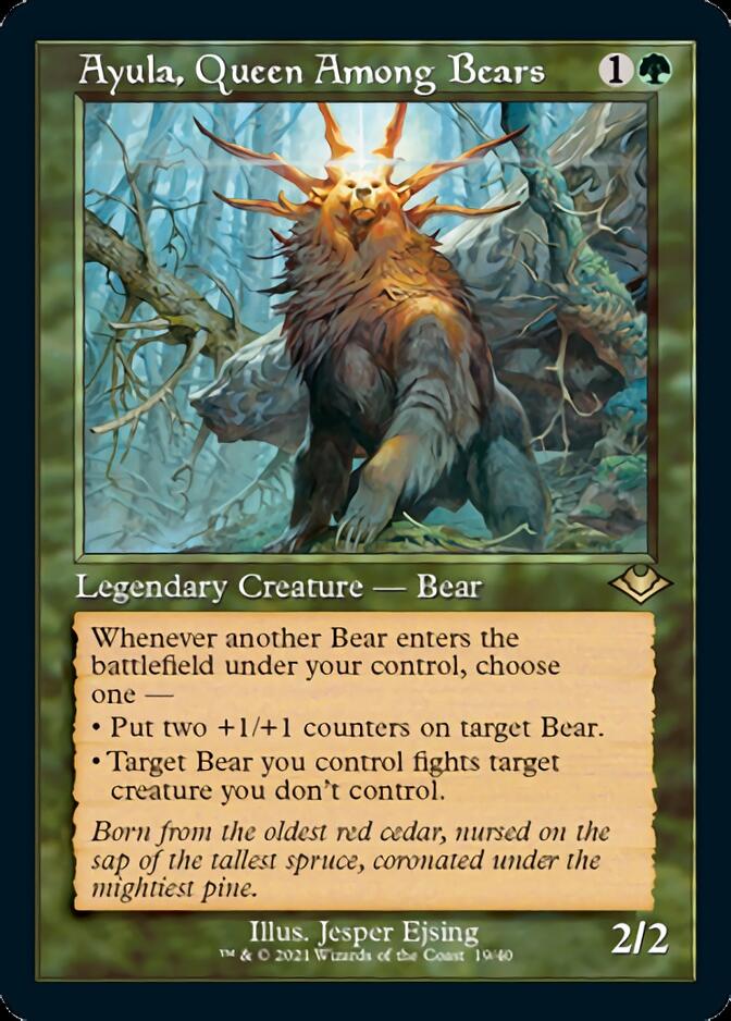 Ayula, Queen Among Bears (Retro Foil Etched) [Modern Horizons] | Lots Moore NSW