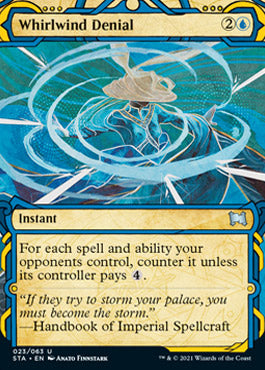 Whirlwind Denial (Foil Etched) [Strixhaven: School of Mages Mystical Archive] | Lots Moore NSW
