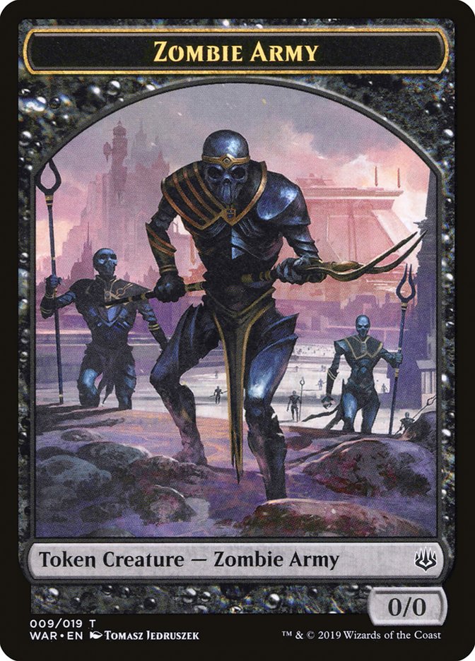 Zombie Army Token (009/019) [War of the Spark Tokens] | Lots Moore NSW