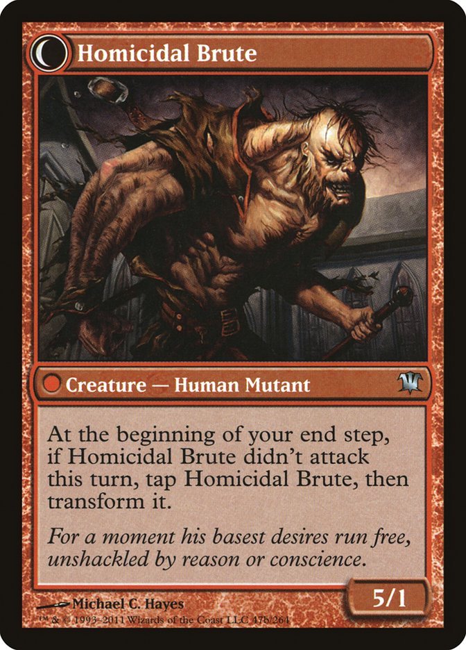 Civilized Scholar // Homicidal Brute [Innistrad] | Lots Moore NSW