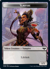 Human (001) // Vampire (016) Double-Sided Token [Innistrad: Crimson Vow Tokens] | Lots Moore NSW