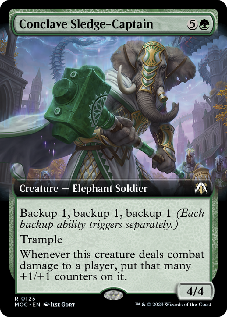 Conclave Sledge-Captain (Extended Art) [March of the Machine Commander] | Lots Moore NSW