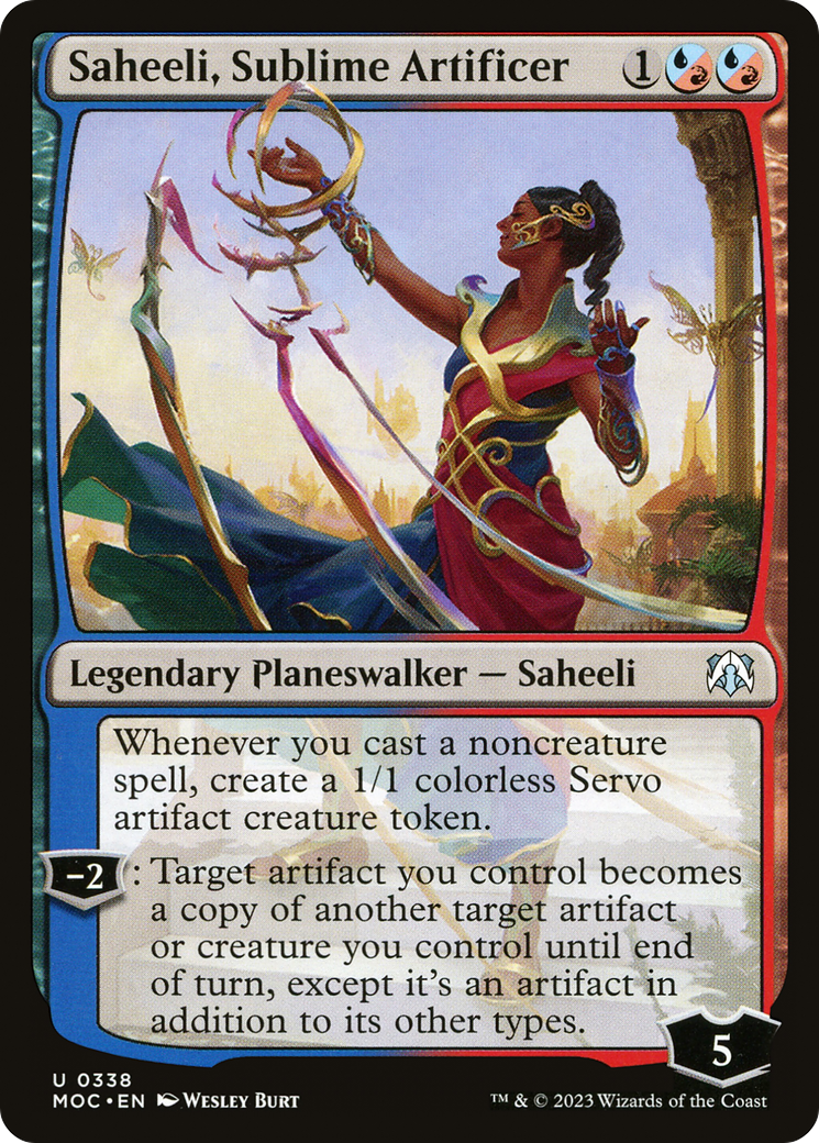 Saheeli, Sublime Artificer [March of the Machine Commander] | Lots Moore NSW