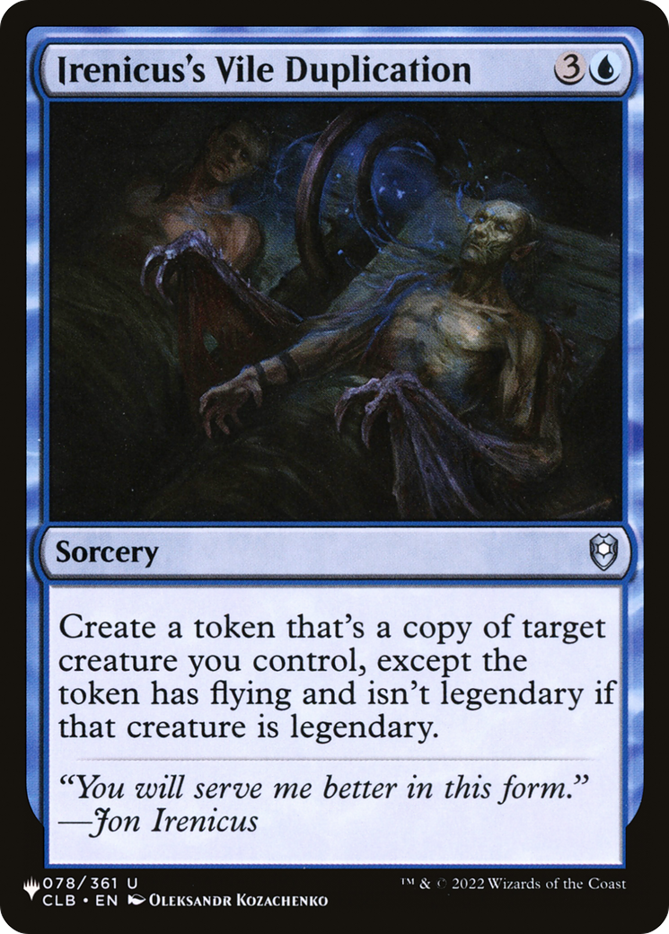 Irenicus's Vile Duplication [The List] | Lots Moore NSW