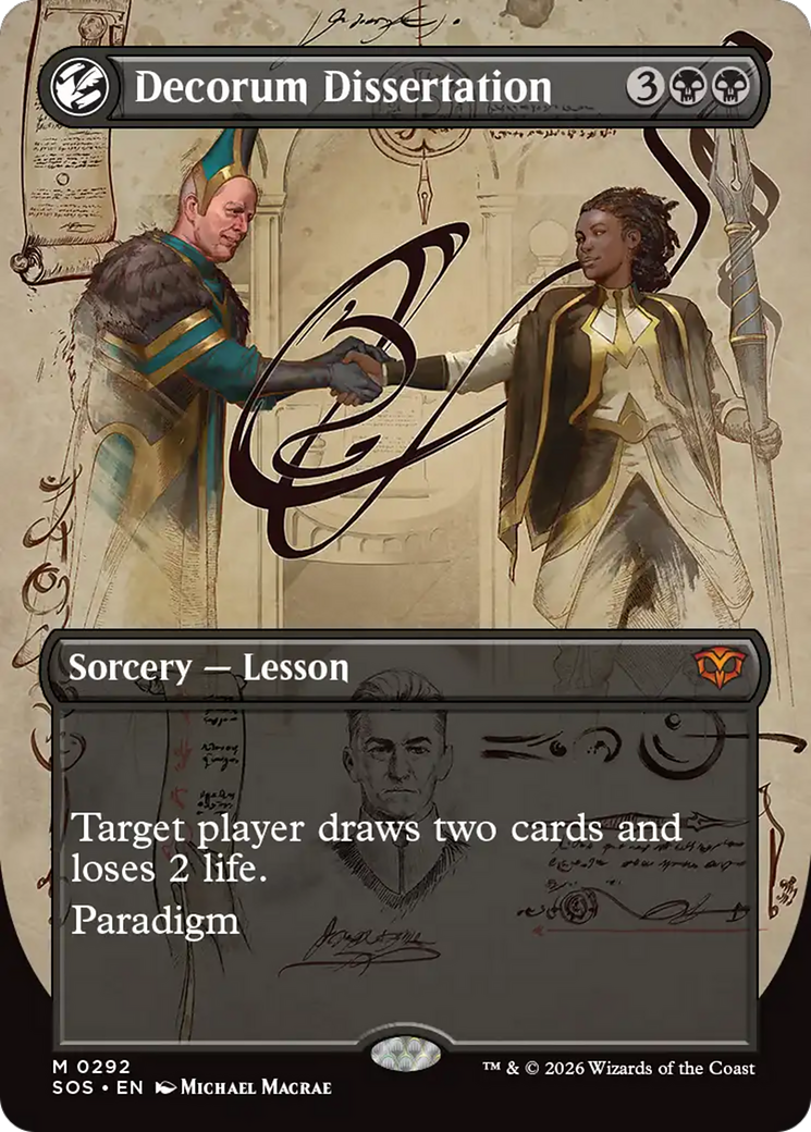 Decorum Dissertation (Borderless) [Secrets of Strixhaven] Magic: The Gathering | Lots Moore NSW