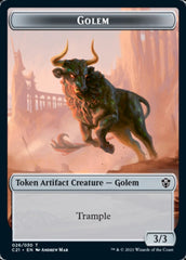 Golem (026) // Thopter Double-Sided Token [Commander 2021 Tokens] | Lots Moore NSW