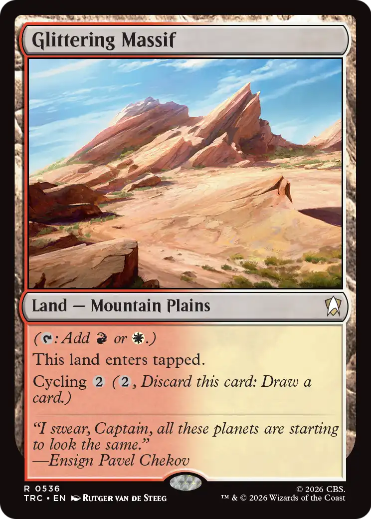 Glittering Massif (Surge Foil) [Star Trek Commander] | Lots Moore NSW