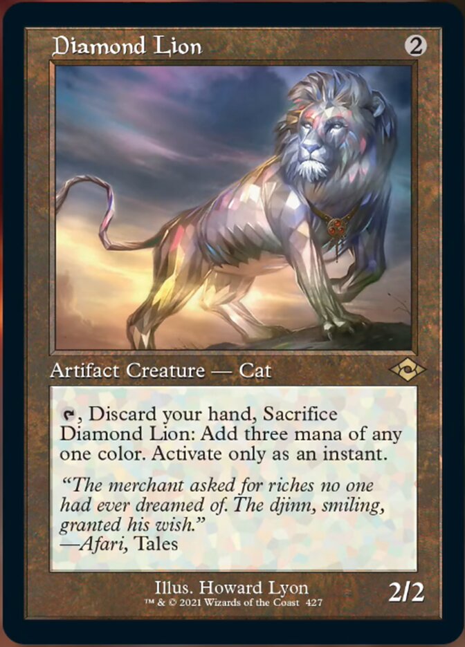 Diamond Lion (Retro Foil Etched) [Modern Horizons 2] | Lots Moore NSW