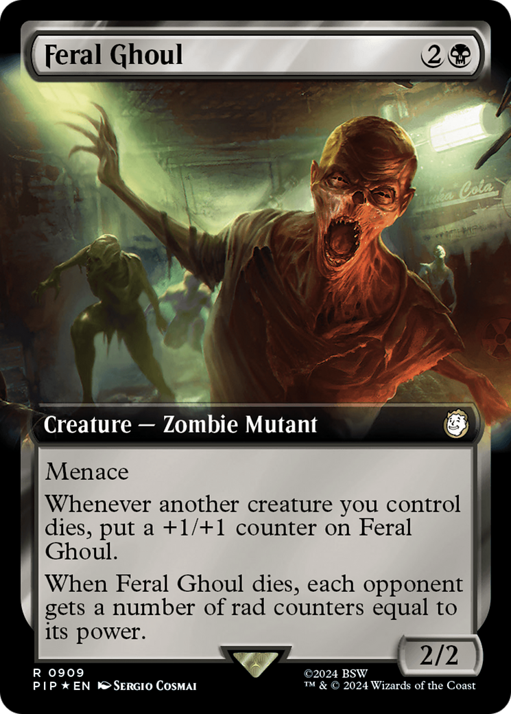 Feral Ghoul (Extended Art) (Surge Foil) [Fallout] | Lots Moore NSW
