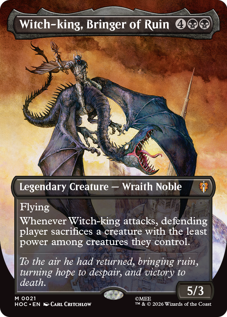 Witch-king, Bringer of Ruin (Borderless) [The Hobbit] | Lots Moore NSW