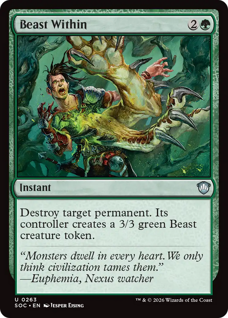 Beast Within [Secrets of Strixhaven Commander] | Lots Moore NSW