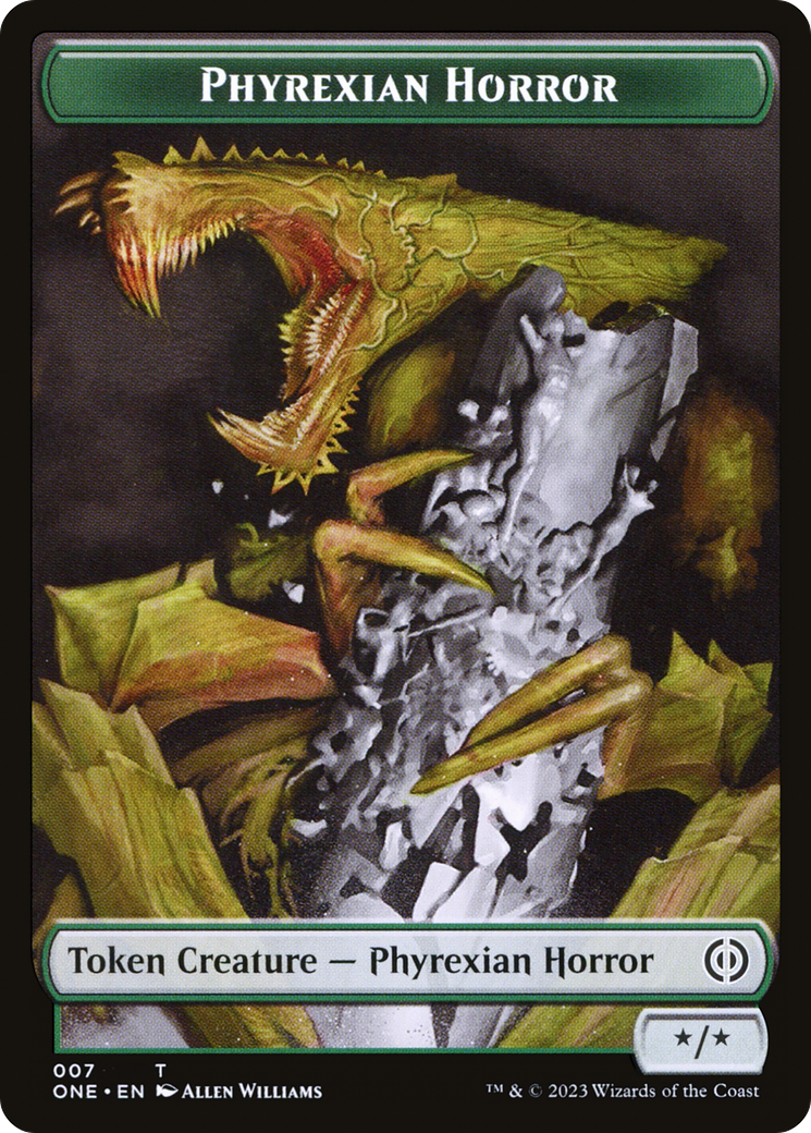 Phyrexian Horror Token (007) [Phyrexia: All Will Be One Tokens] | Lots Moore NSW