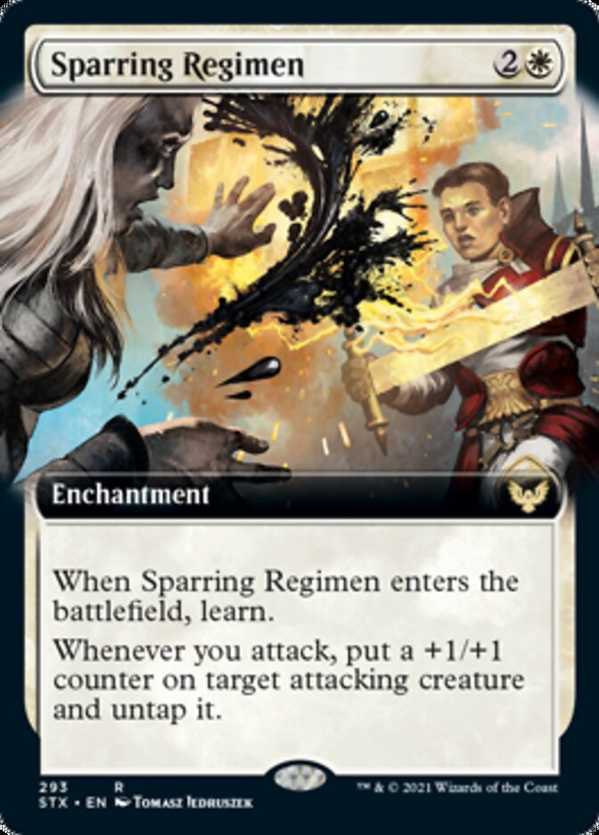 Sparring Regimen (Extended Art) [Strixhaven: School of Mages] | Lots Moore NSW