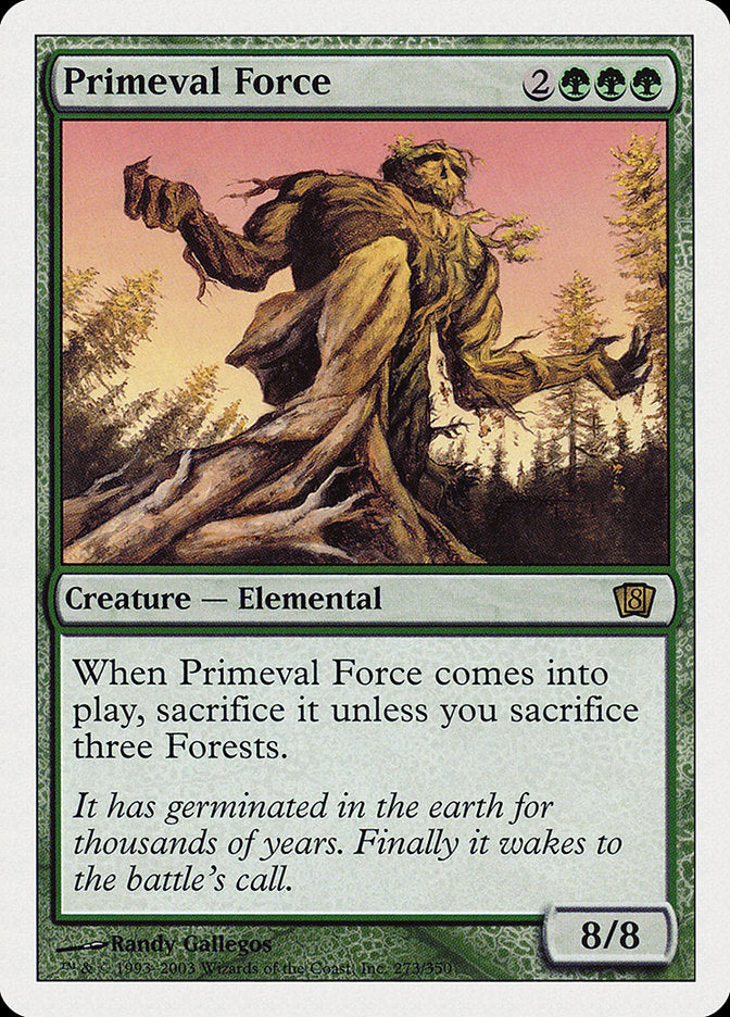 Primeval Force (8th Edition) [Oversize Cards] | Lots Moore NSW