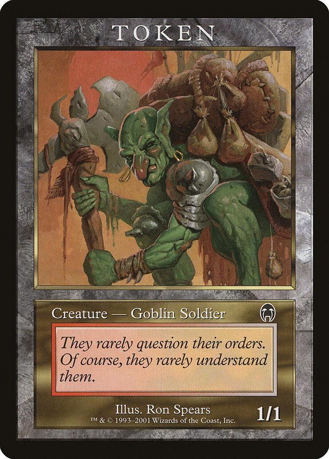 Goblin Soldier Token [Magic Player Rewards 2001] | Lots Moore NSW