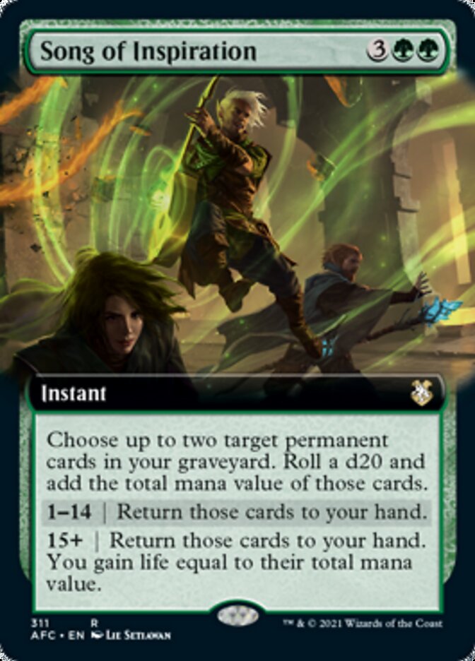Song of Inspiration (Extended Art) [Dungeons & Dragons: Adventures in the Forgotten Realms Commander] | Lots Moore NSW