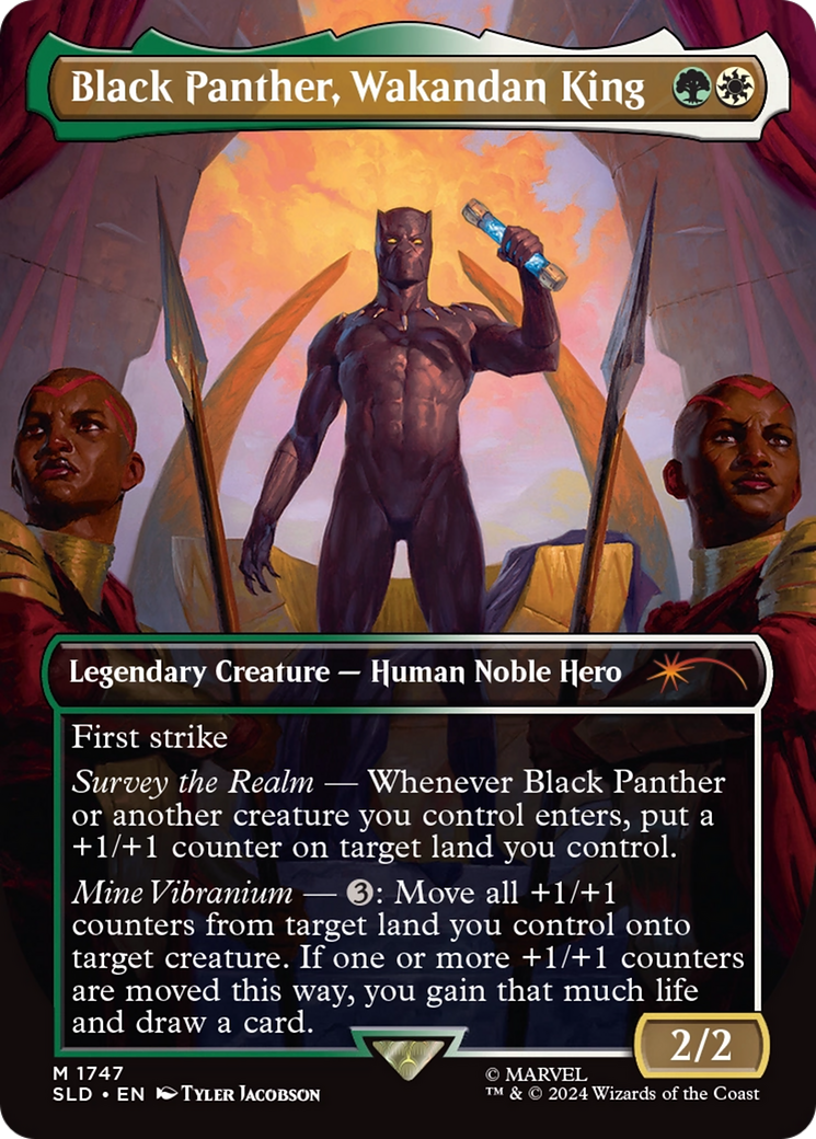 Black Panther, Wakandan King (Rainbow Foil) [Secret Lair Drop Series] | Lots Moore NSW