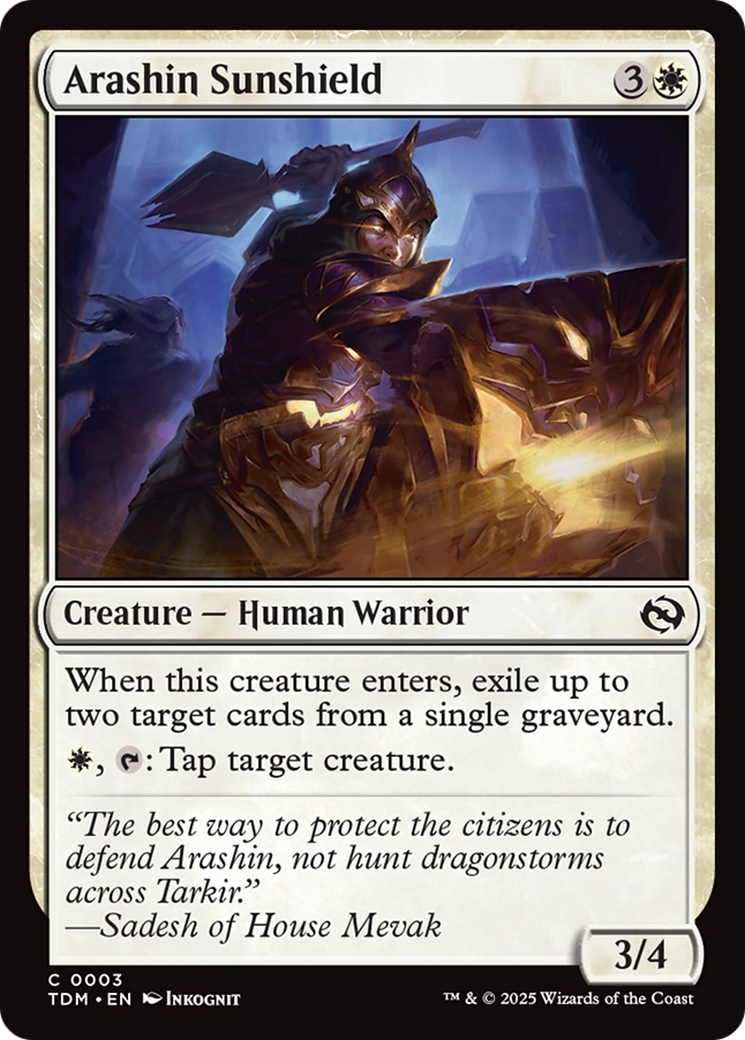 Arashin Sunshield [Tarkir: Dragonstorm] | Lots Moore NSW