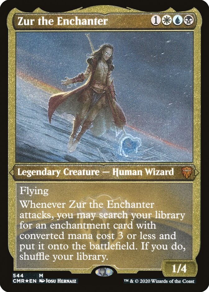 Zur the Enchanter (Etched) [Commander Legends] | Lots Moore NSW