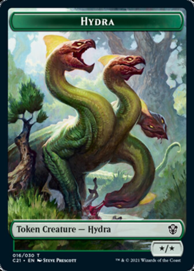 Hydra // Boar Double-Sided Token [Commander 2021 Tokens] | Lots Moore NSW