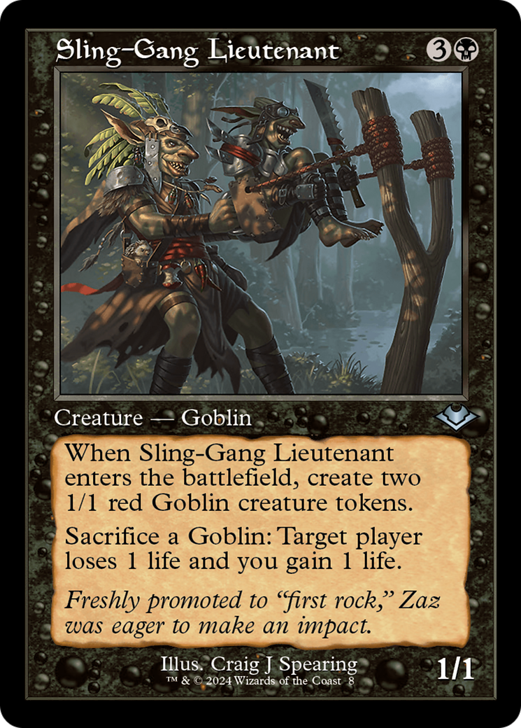Sling-Gang Lieutenant (Retro) [Modern Horizons] | Lots Moore NSW