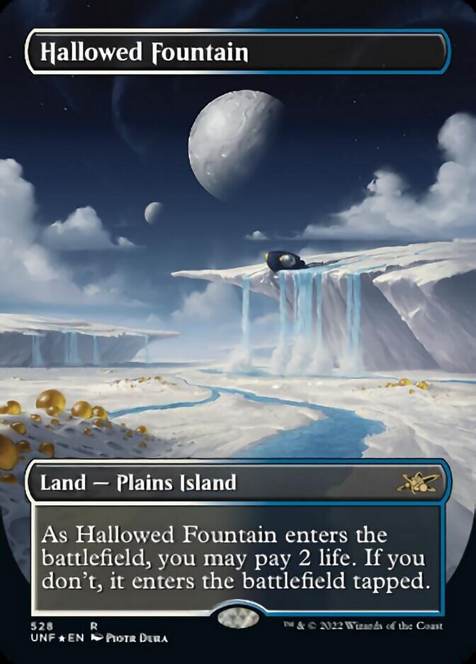 Hallowed Fountain (Borderless) (Galaxy Foil) [Unfinity] | Lots Moore NSW