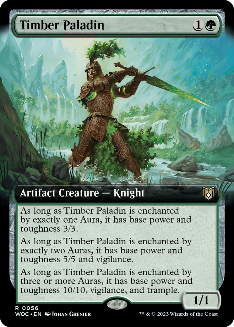 Timber Paladin (Extended Art) [Wilds of Eldraine Commander] | Lots Moore NSW