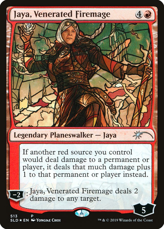 Jaya, Venerated Firemage (Stained Glass) [Secret Lair Drop Promos] | Lots Moore NSW