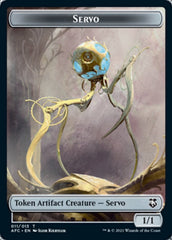 Servo // Zombie Double-Sided Token [Dungeons & Dragons: Adventures in the Forgotten Realms Commander Tokens] | Lots Moore NSW
