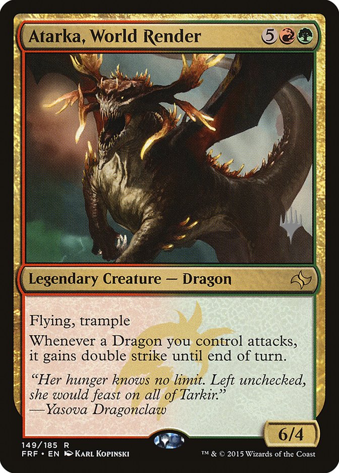 Atarka, World Render (Promo Pack) [Fate Reforged Promos] | Lots Moore NSW