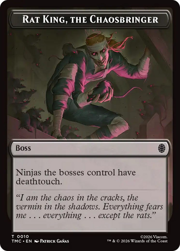 Rat King, The Chaosbringer [Teenage Mutant Ninja Turtles Commander Tokens] | Lots Moore NSW