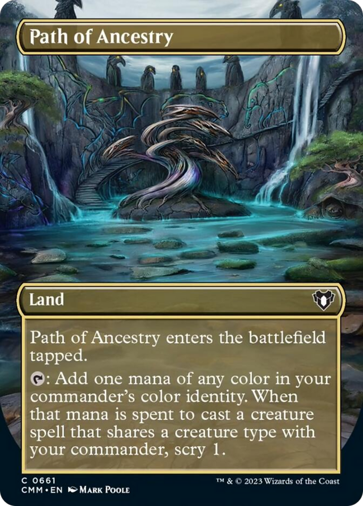 Path of Ancestry (Borderless Alternate Art) [Commander Masters] | Lots Moore NSW