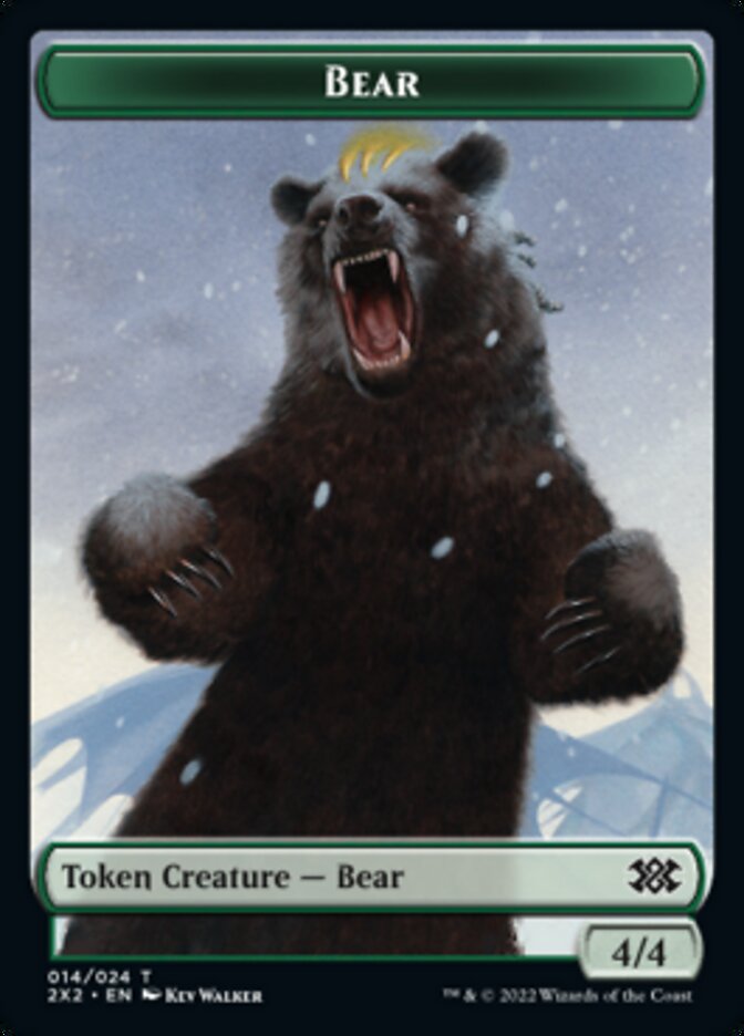 Bear // Knight Double-Sided Token [Double Masters 2022 Tokens] | Lots Moore NSW