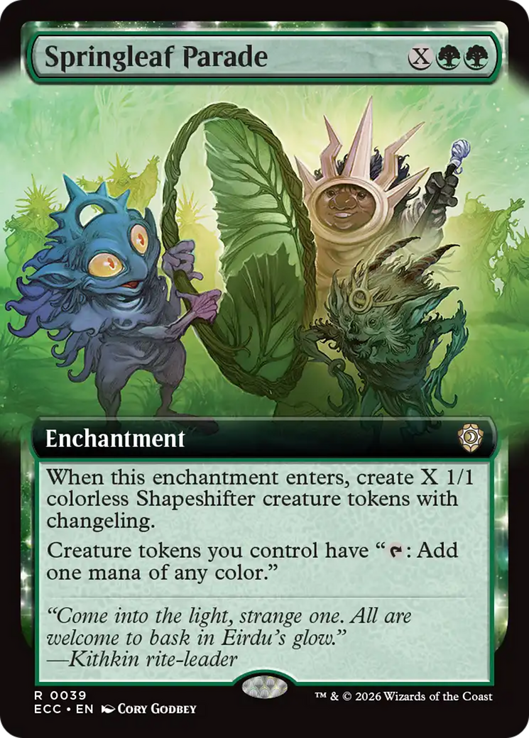 Springleaf Parade (Extended Art) [Lorwyn Eclipsed Commander] | Lots Moore NSW
