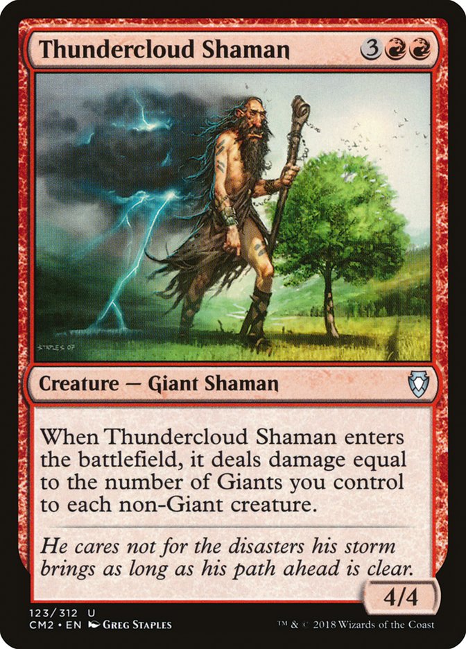 Thundercloud Shaman [Commander Anthology Volume II] | Lots Moore NSW