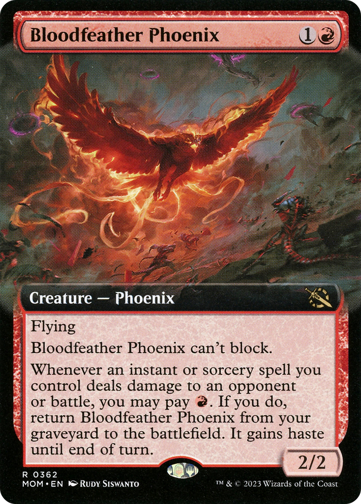 Bloodfeather Phoenix (Extended Art) [March of the Machine] | Lots Moore NSW